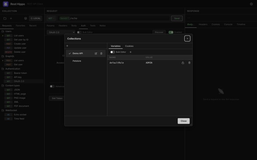 Collection variables